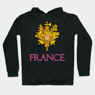 France - Coat of Arms Design Hoodie